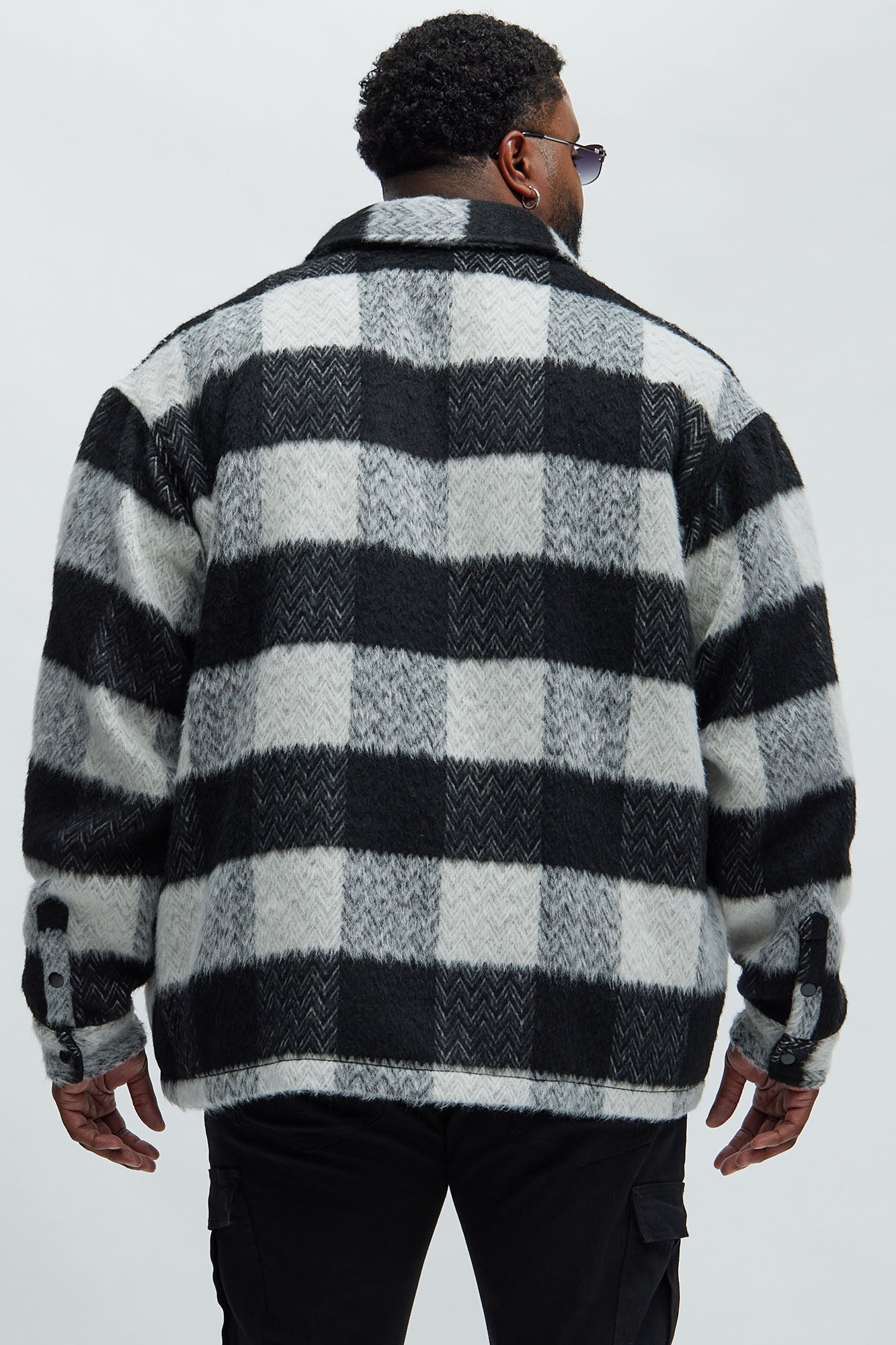 Halfdome Mohair Oversized Shirt - Black/White