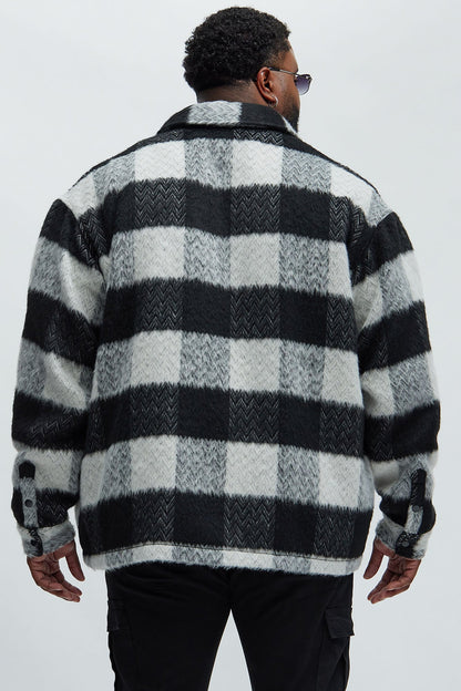 Halfdome Mohair Oversized Shirt - Black/White