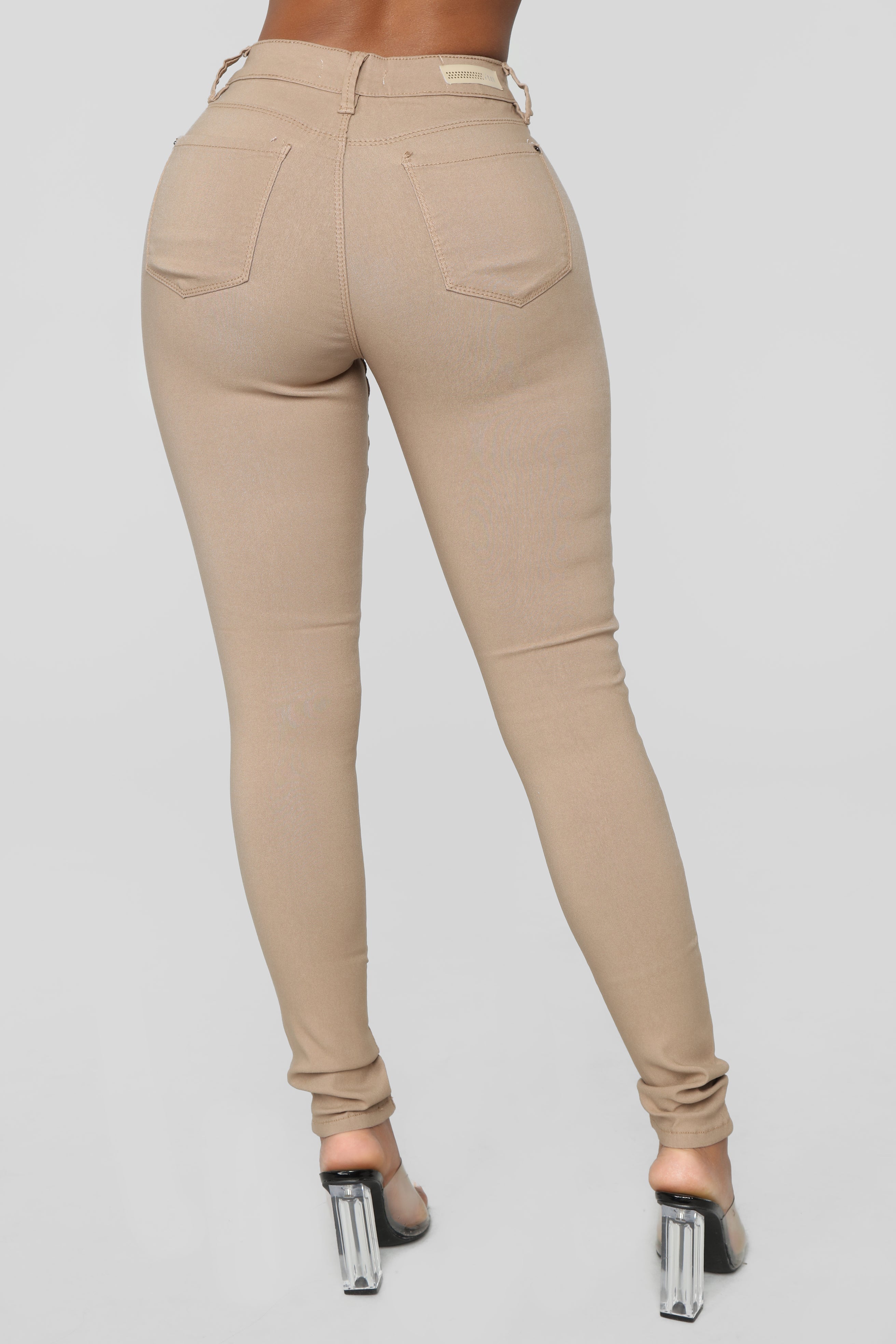 Hyperstretch Skinny Pants - Tan