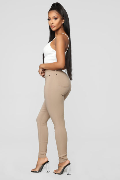 Hyperstretch Skinny Pants - Tan