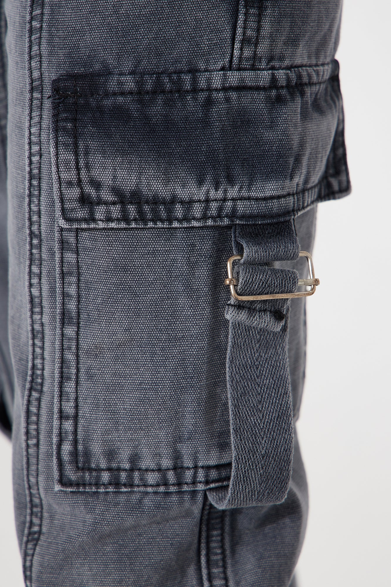 Mini Canvas Strappy Cargo - Black