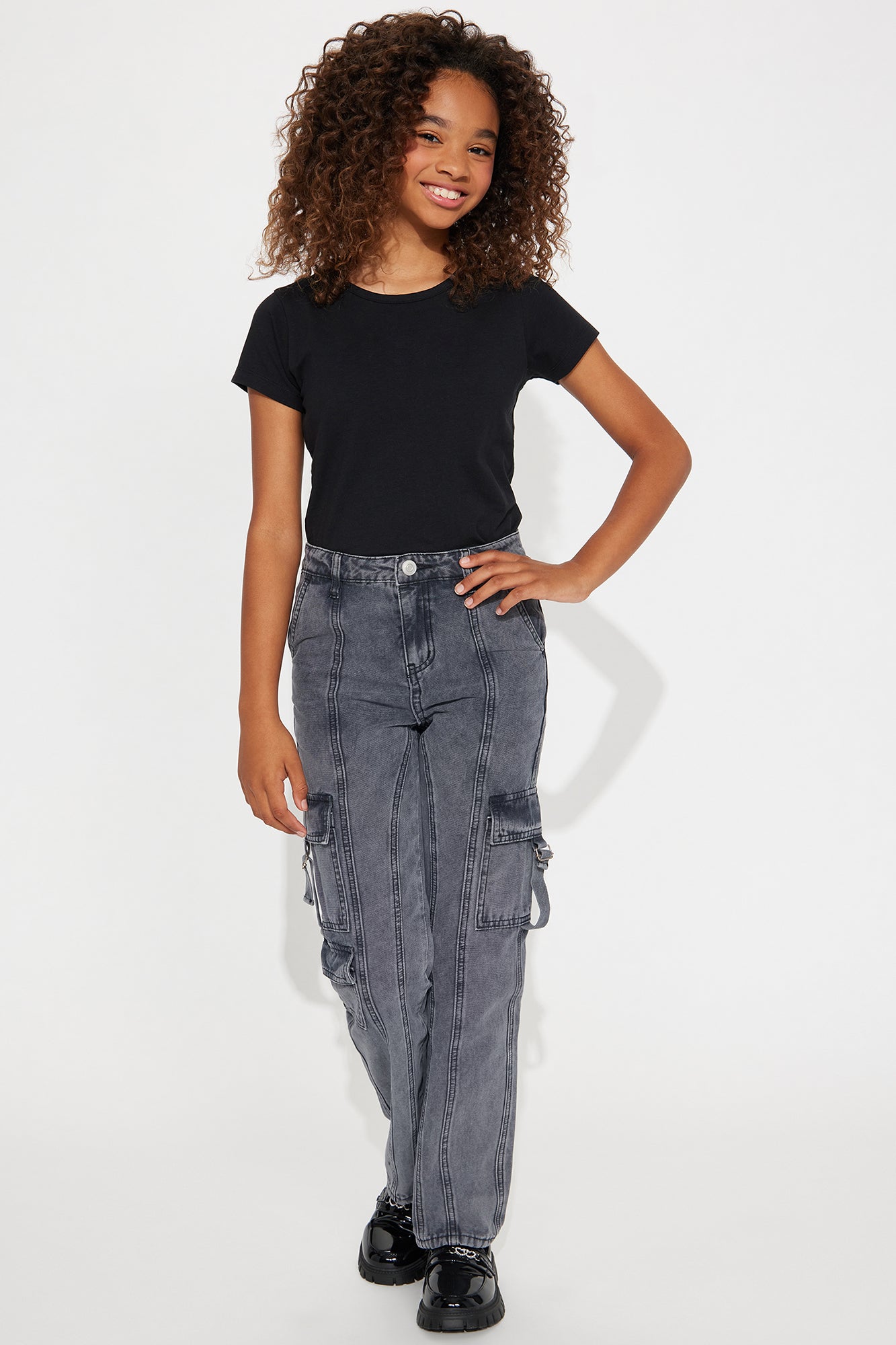 Mini Canvas Strappy Cargo - Black