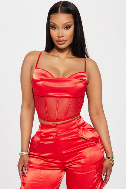No Jealousy Pant Set - Red