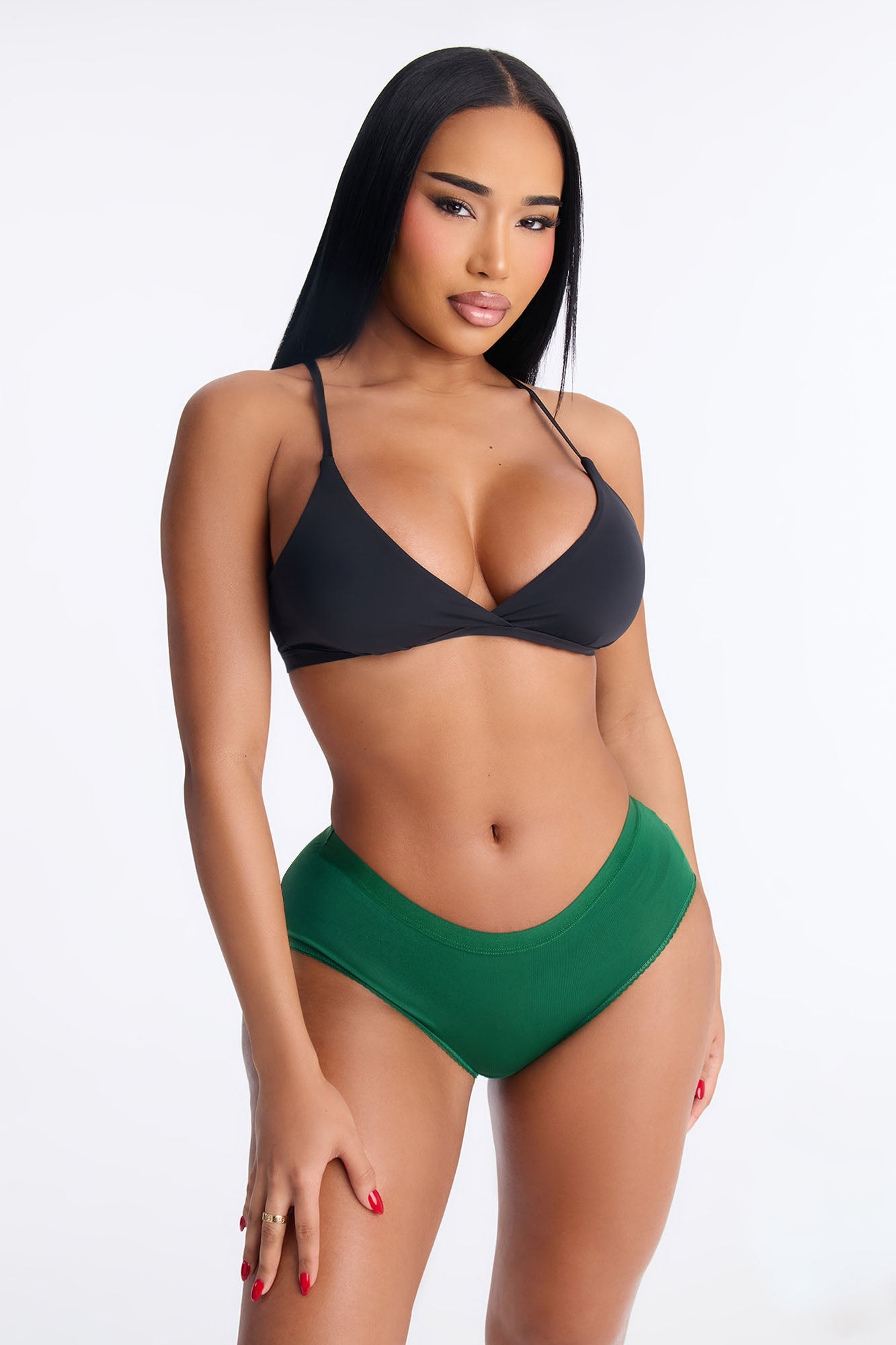 Get Lucky Boyshort Panty - Green/combo