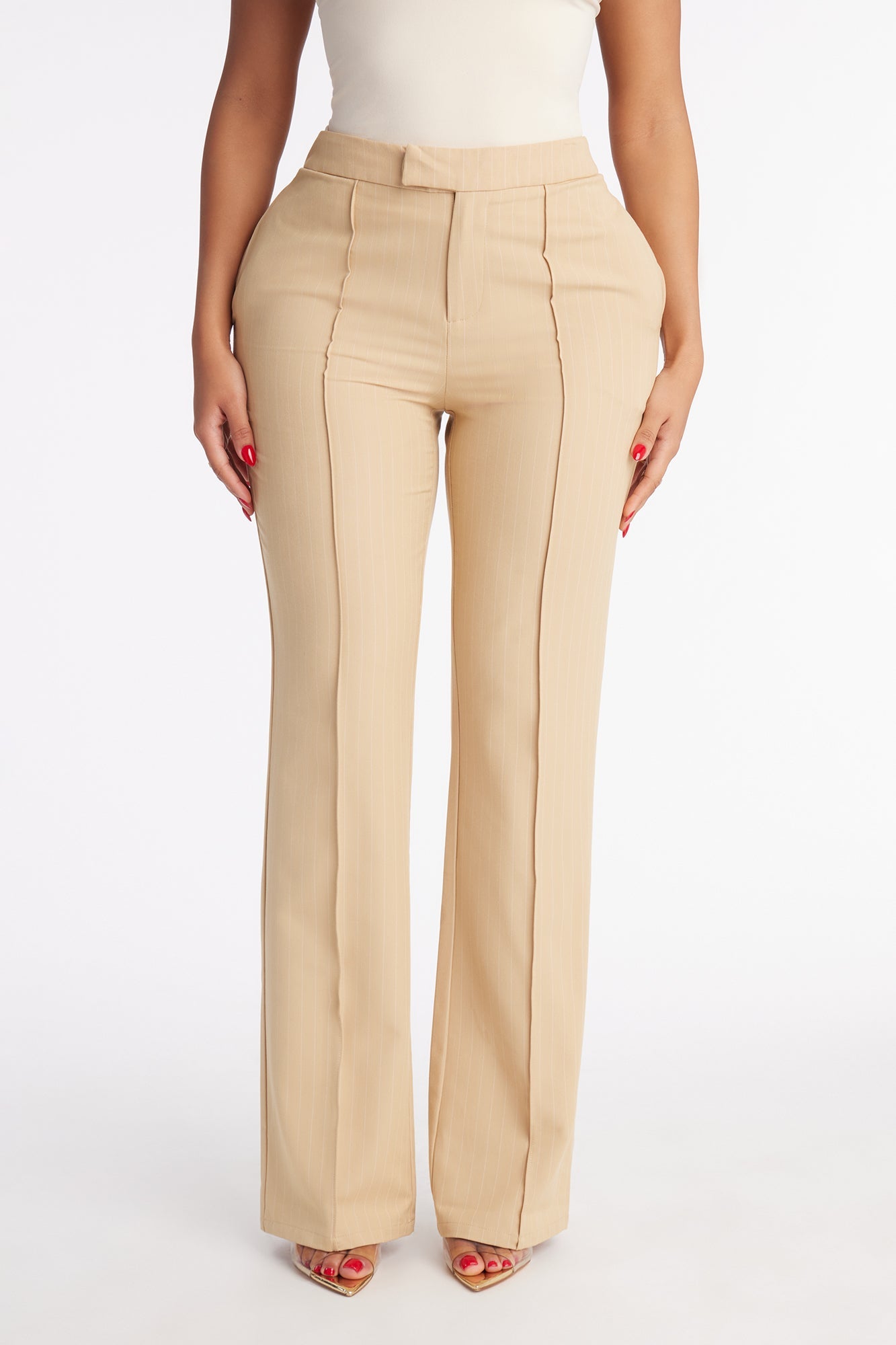 Steal The Show Pinstripe Trouser Pant 33″ - Mustard