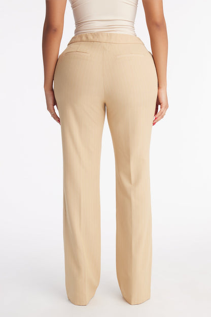 Steal The Show Pinstripe Trouser Pant 33″ - Mustard