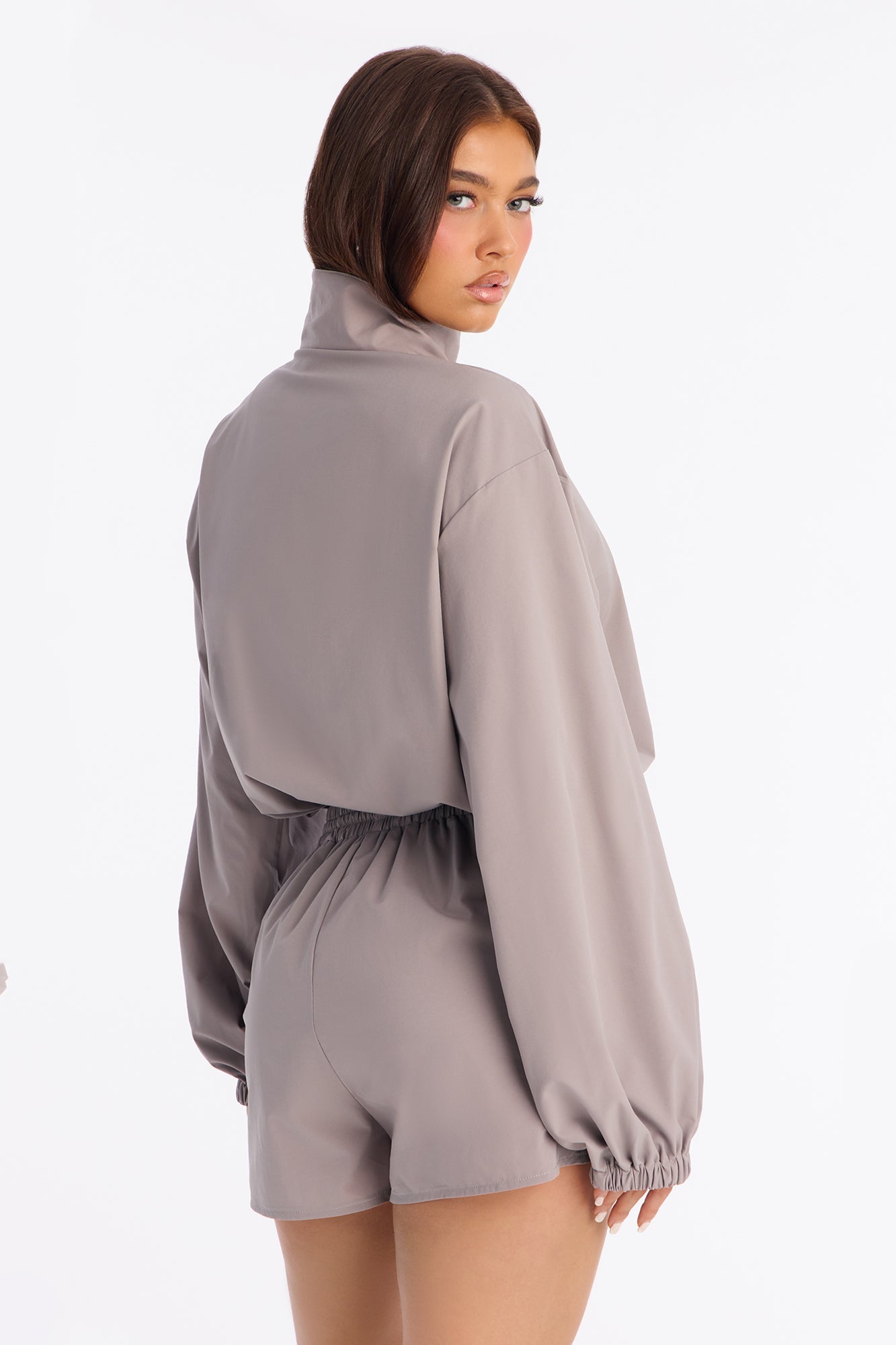 Bradley Windbreaker Short Set - Grey