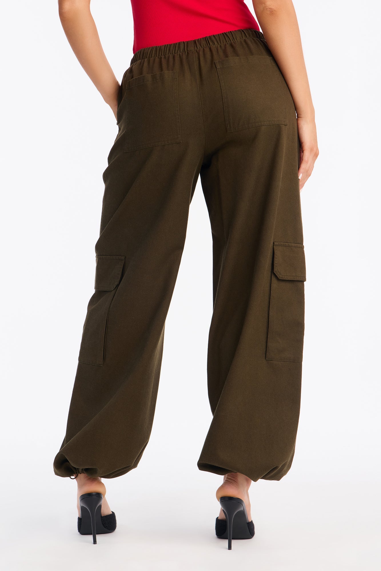 Josie Lyocell Cargo Jogger Pant 31″ - Military Green