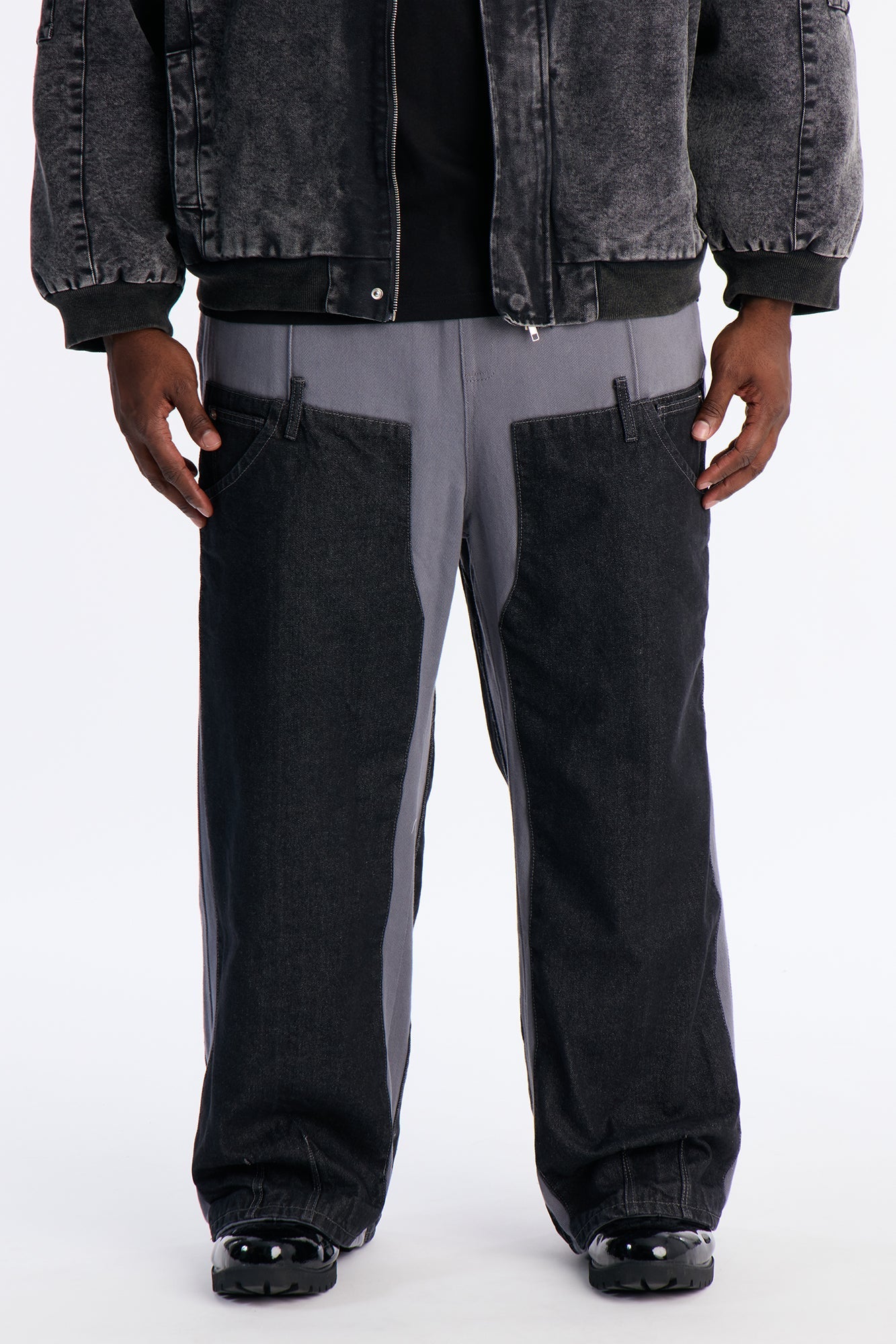 Straight Assemblage Hybrid Pant - Blue/combo
