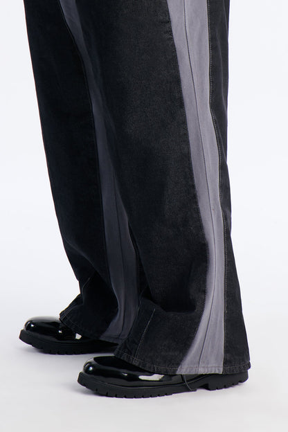 Straight Assemblage Hybrid Pant - Blue/combo