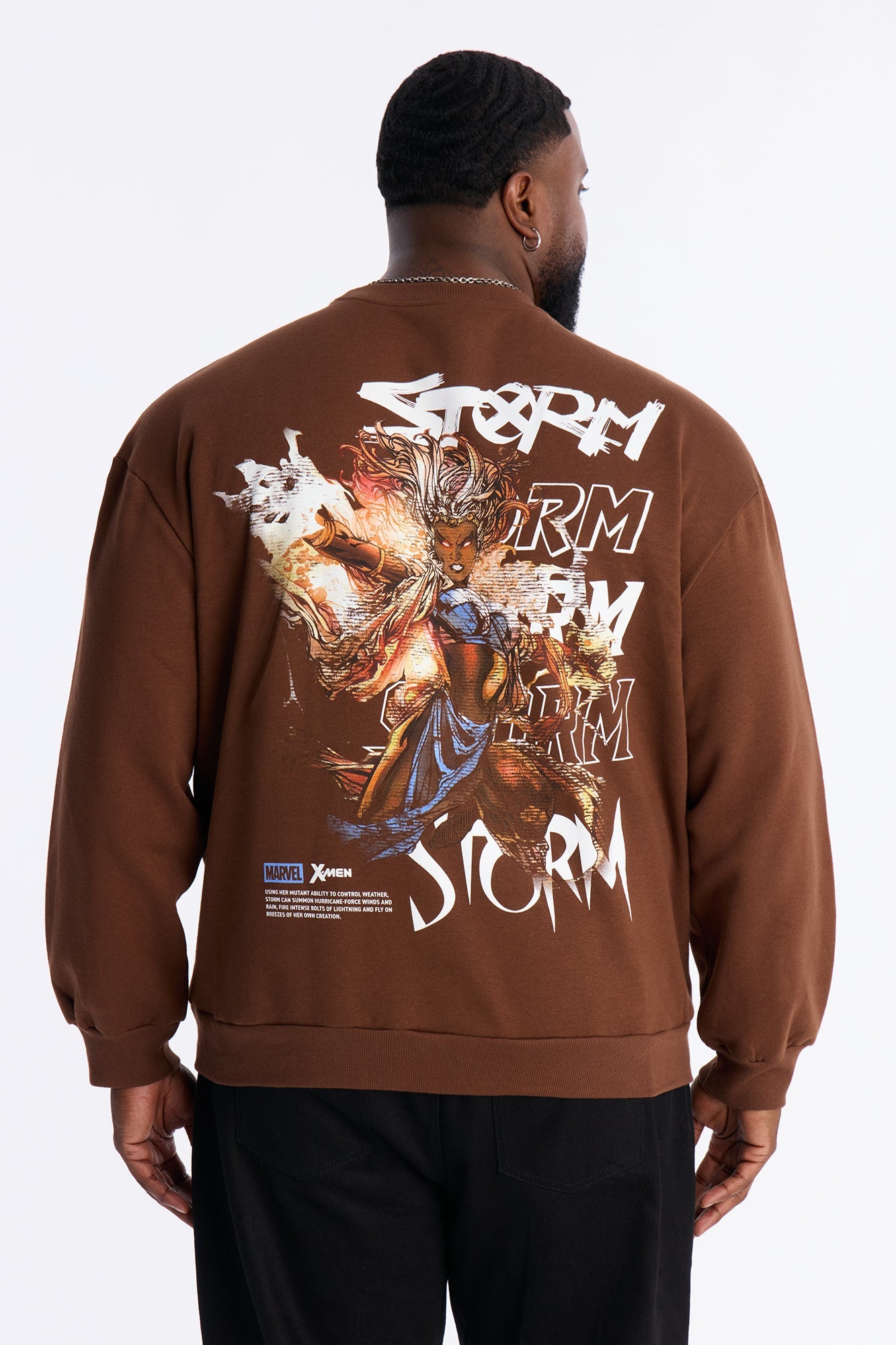 Marvel X-Men Storm Crew Neck Sweatshirt - Chocolate