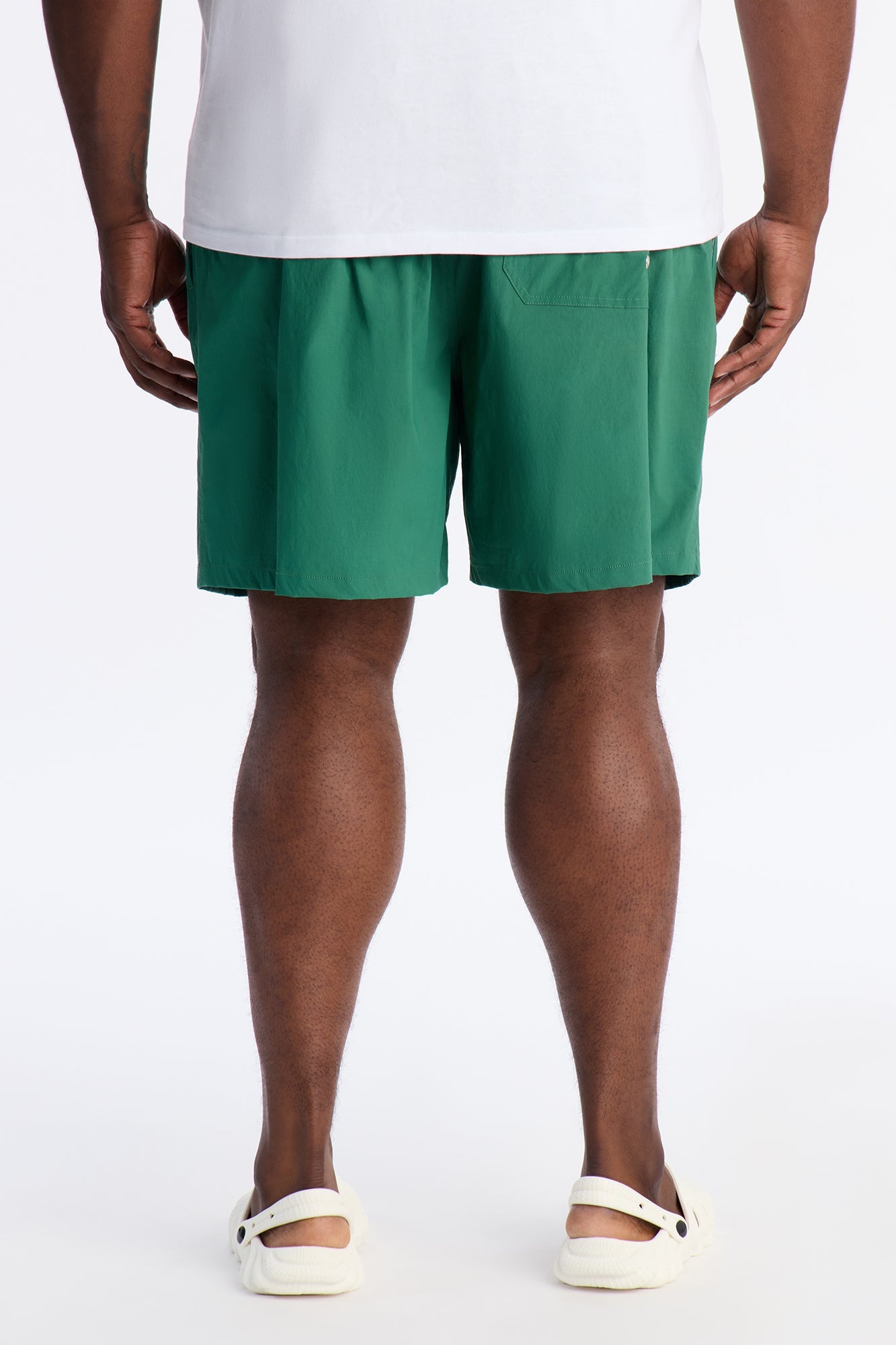 Montez Stretch Swim Trunk 7″ - Hunter Green
