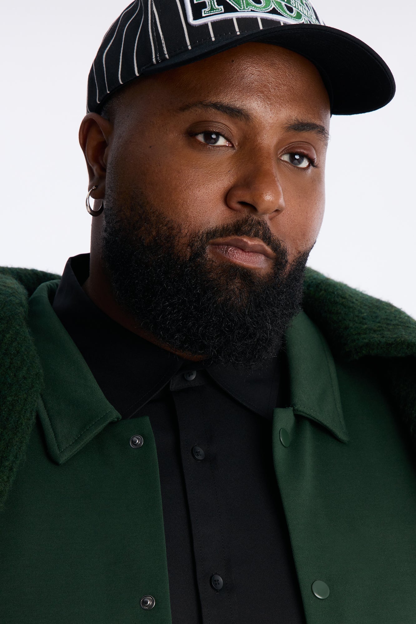 Structured Fleece Coaches Jacket - Green