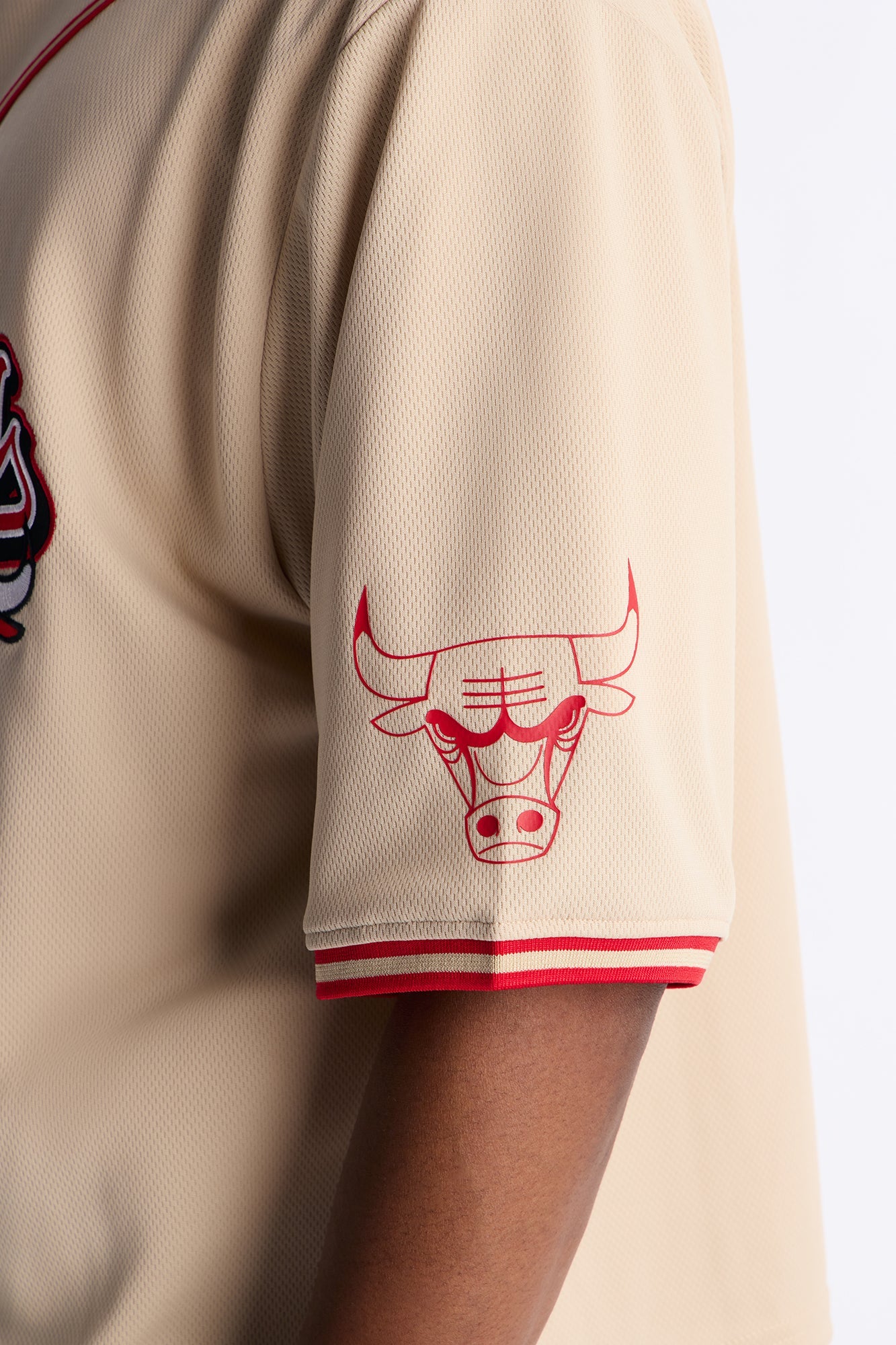 Bulls Home Team Boxy Baseball Jersey - Sand