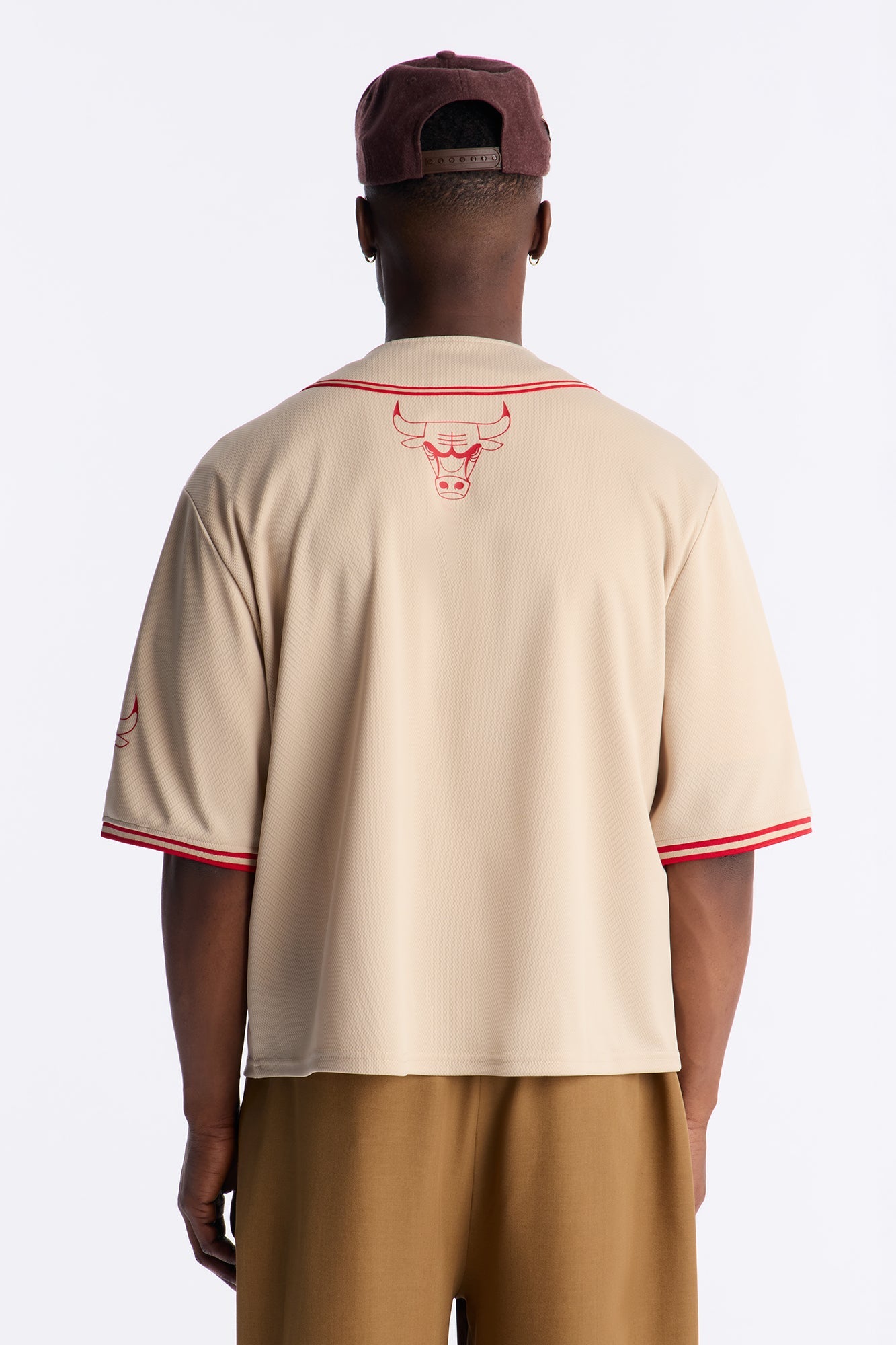 Bulls Home Team Boxy Baseball Jersey - Sand