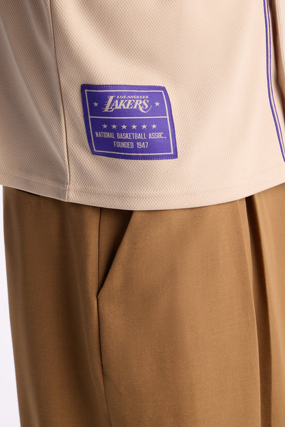 Lakers Home Team Boxy Baseball Jersey - Sand