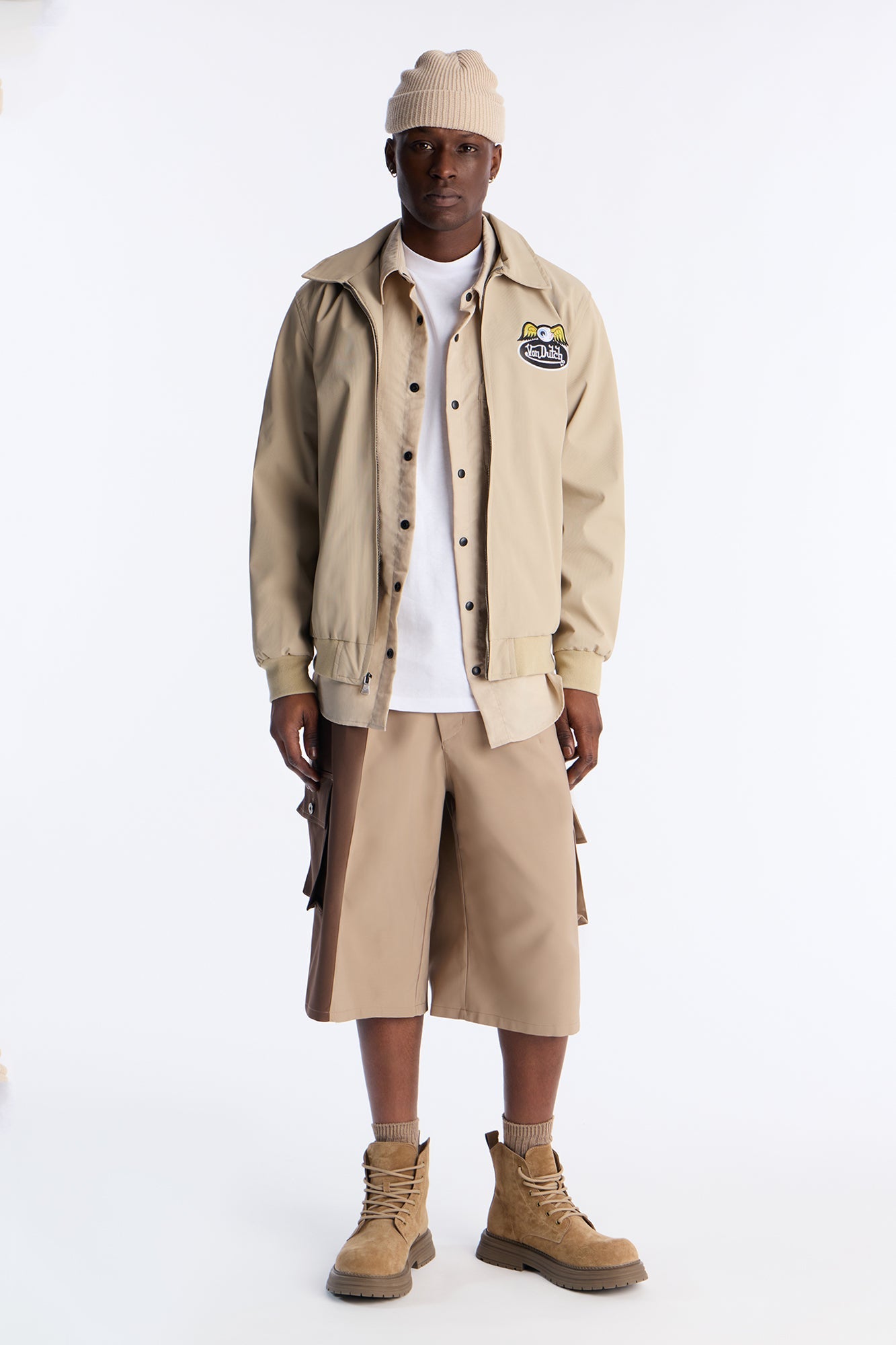 Von Dutch Kulture Bomber Jacket - Khaki
