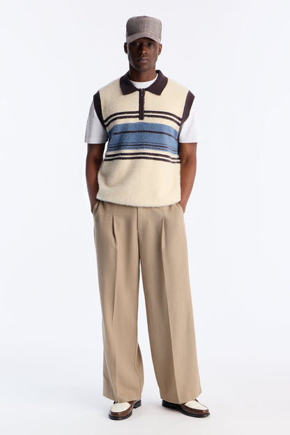 Summit Fuzzy Sweater Vest - Cream