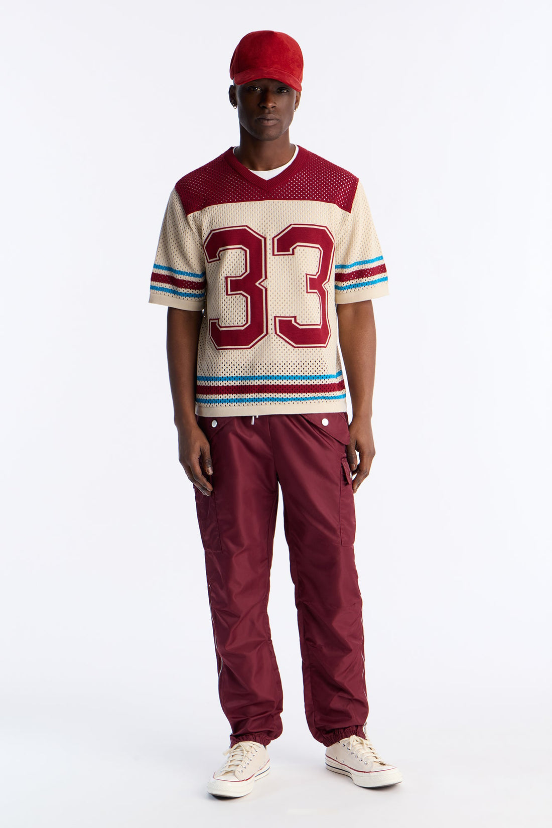 Slim Pocket Thesis Pant - Burgundy