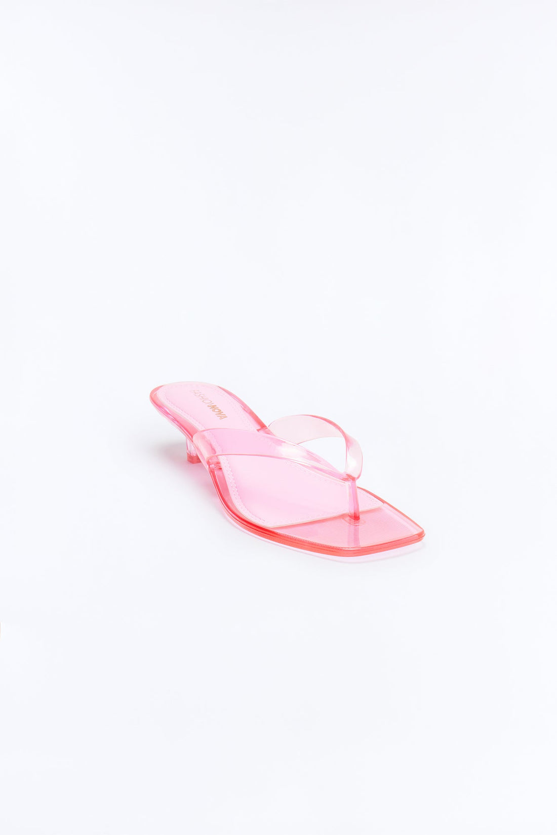 Bahamas Jelly Thong Kitten Heels - Pink