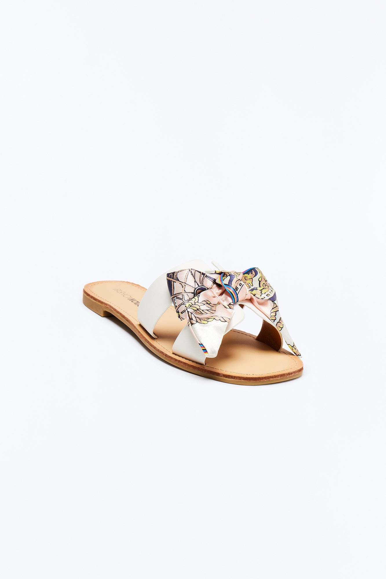 Maldives Bow Slip On Sandals - White