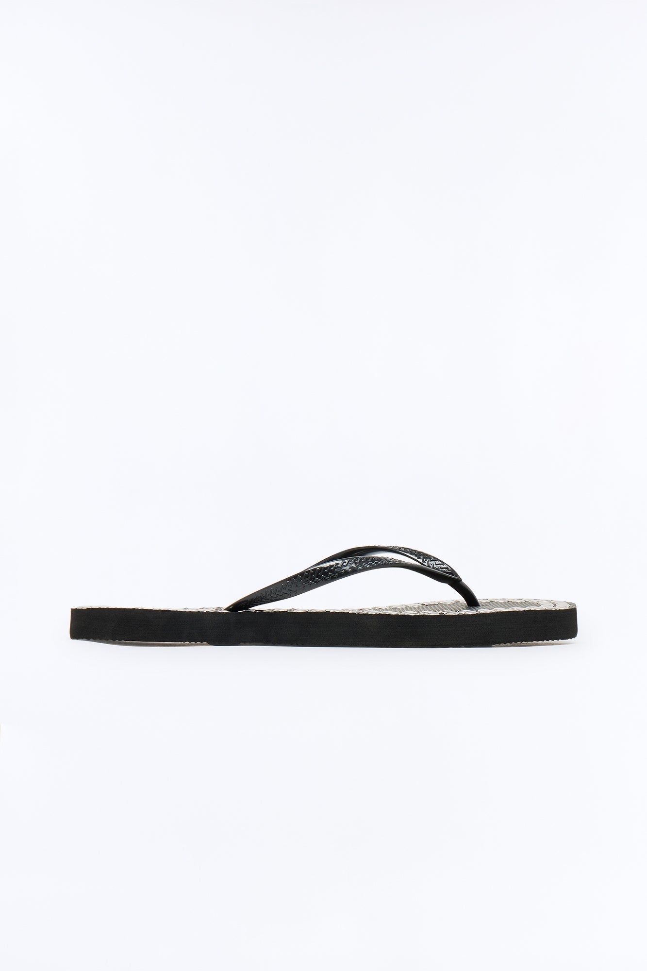 Pisces Studded Flip Flops - Black