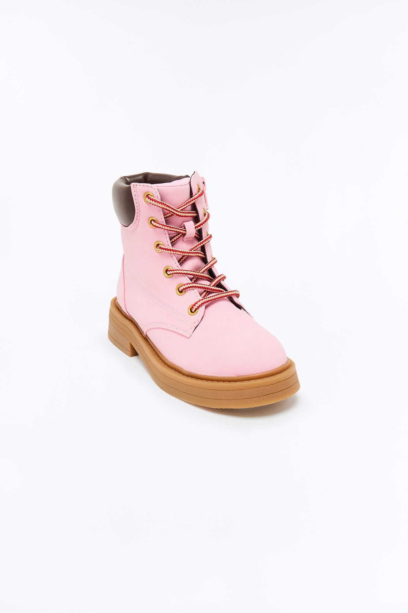 Mini Steve Madden Figured It Out Lace Up Boots - Pink