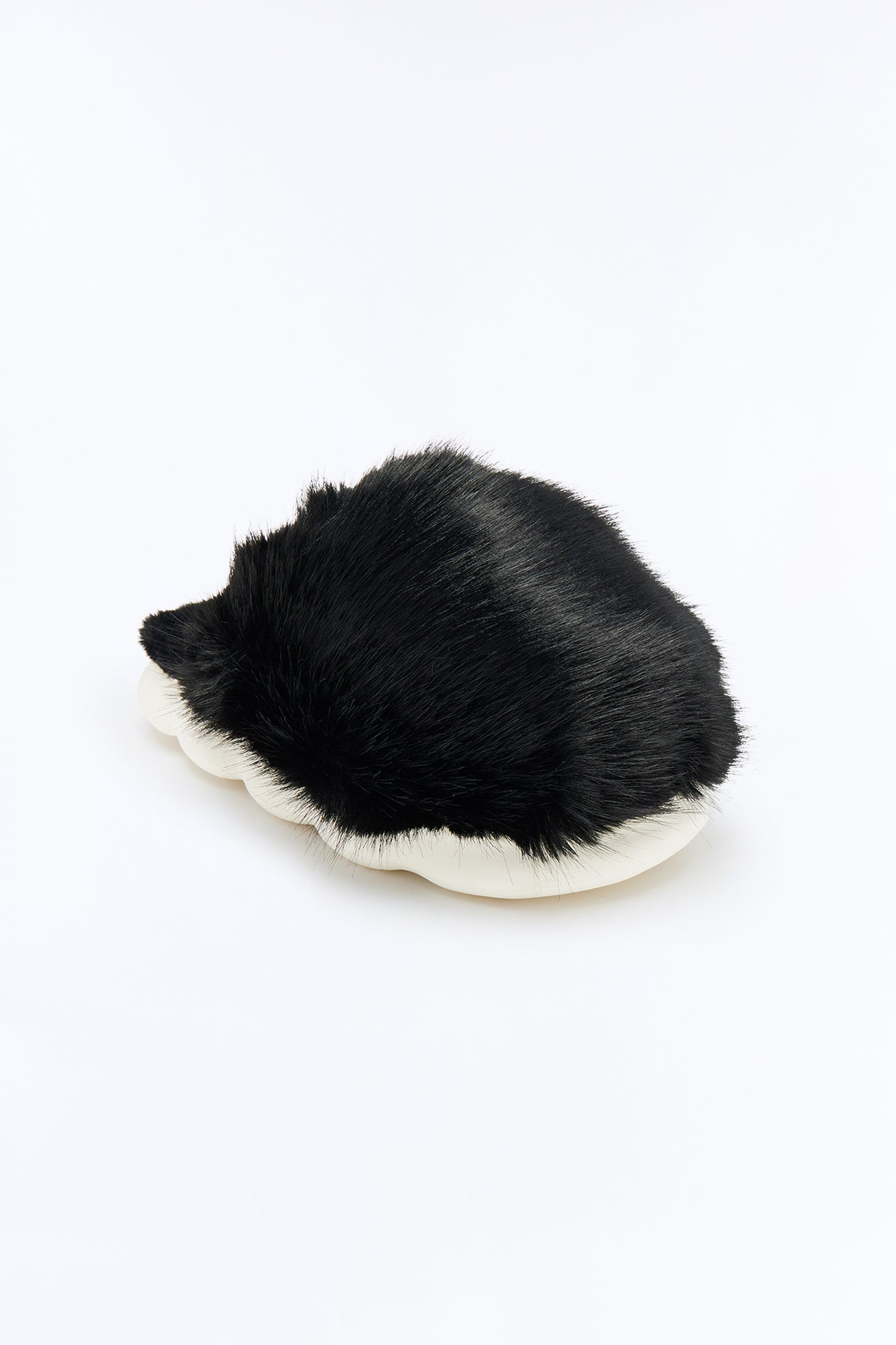 Furby Faux Fur Slippers - Black