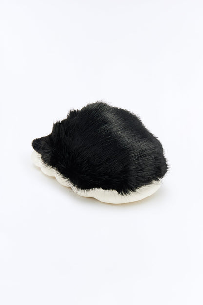 Furby Faux Fur Slippers - Black