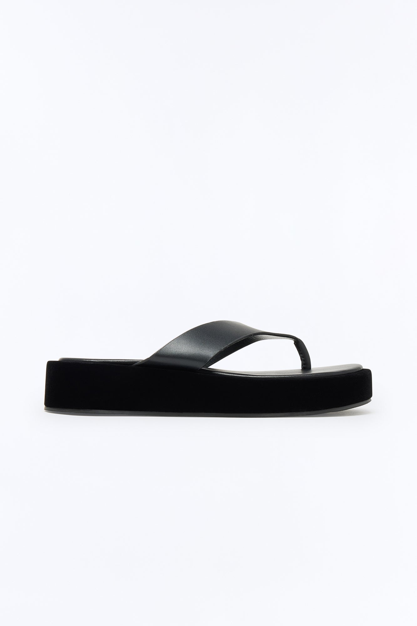 Chels Platform Flip Flops - Black