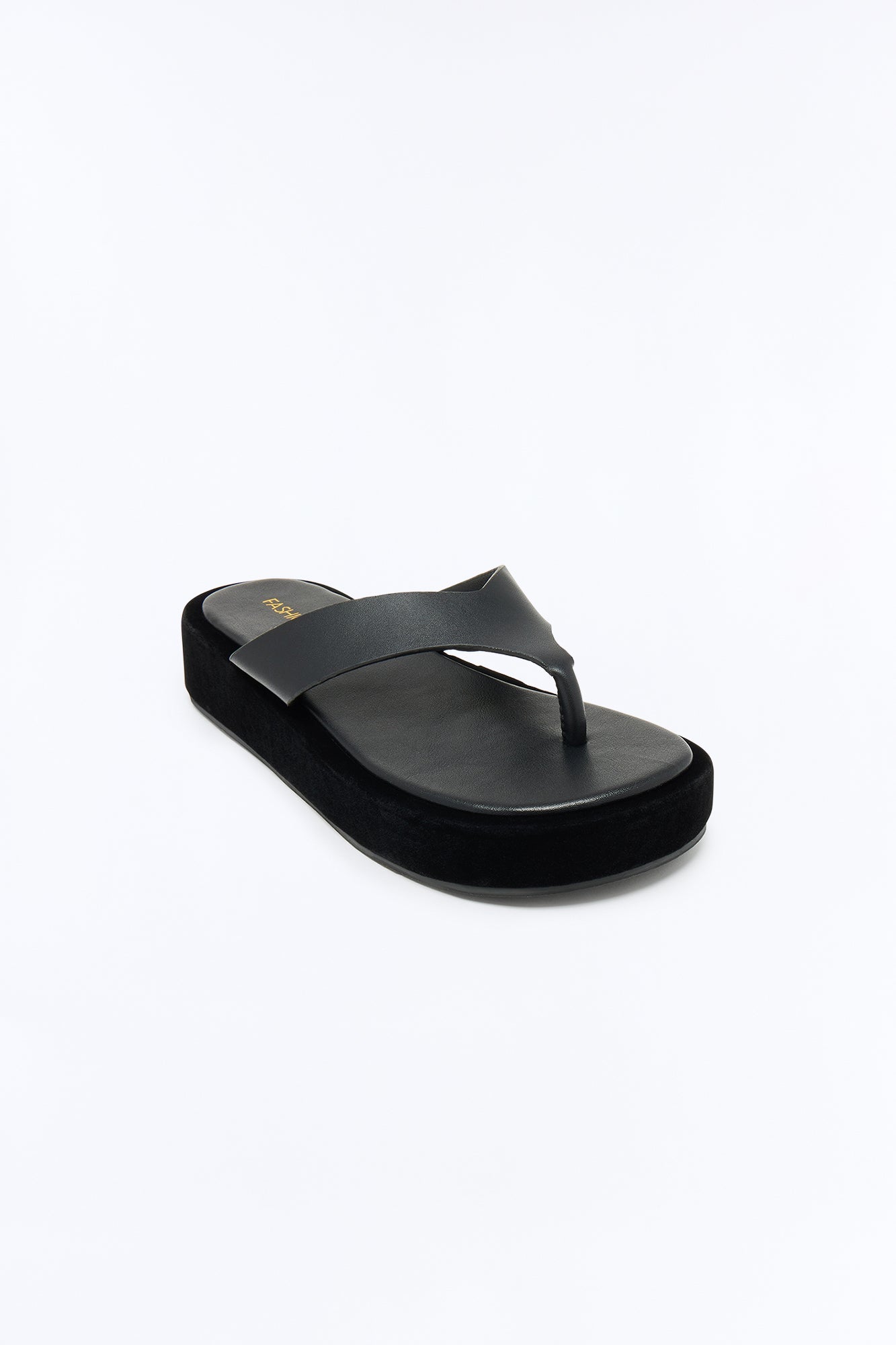 Chels Platform Flip Flops - Black