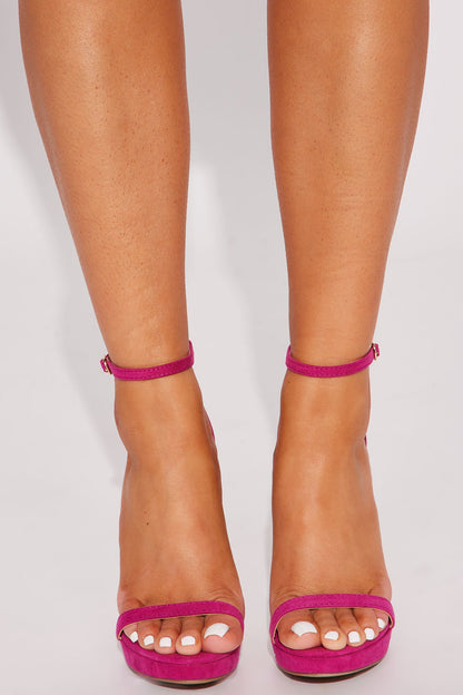 Michelle Heeled Sandals - Magenta
