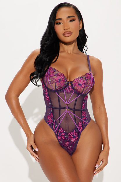 Love You Again Lace Teddy - Pink/combo