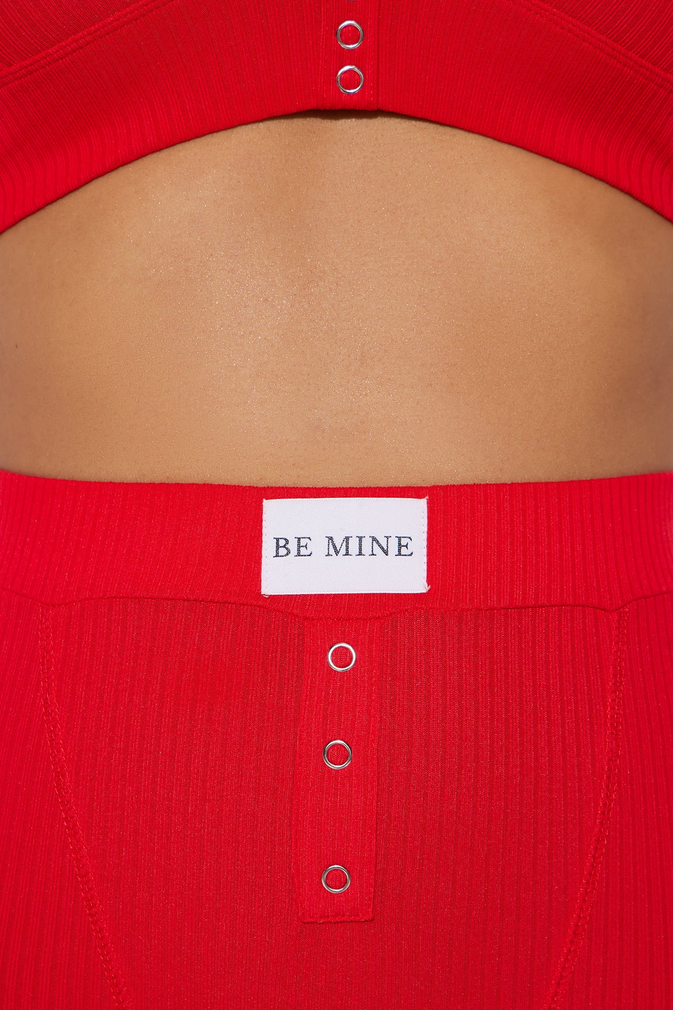 Adoring You Ribbed PJ Short Set - Red