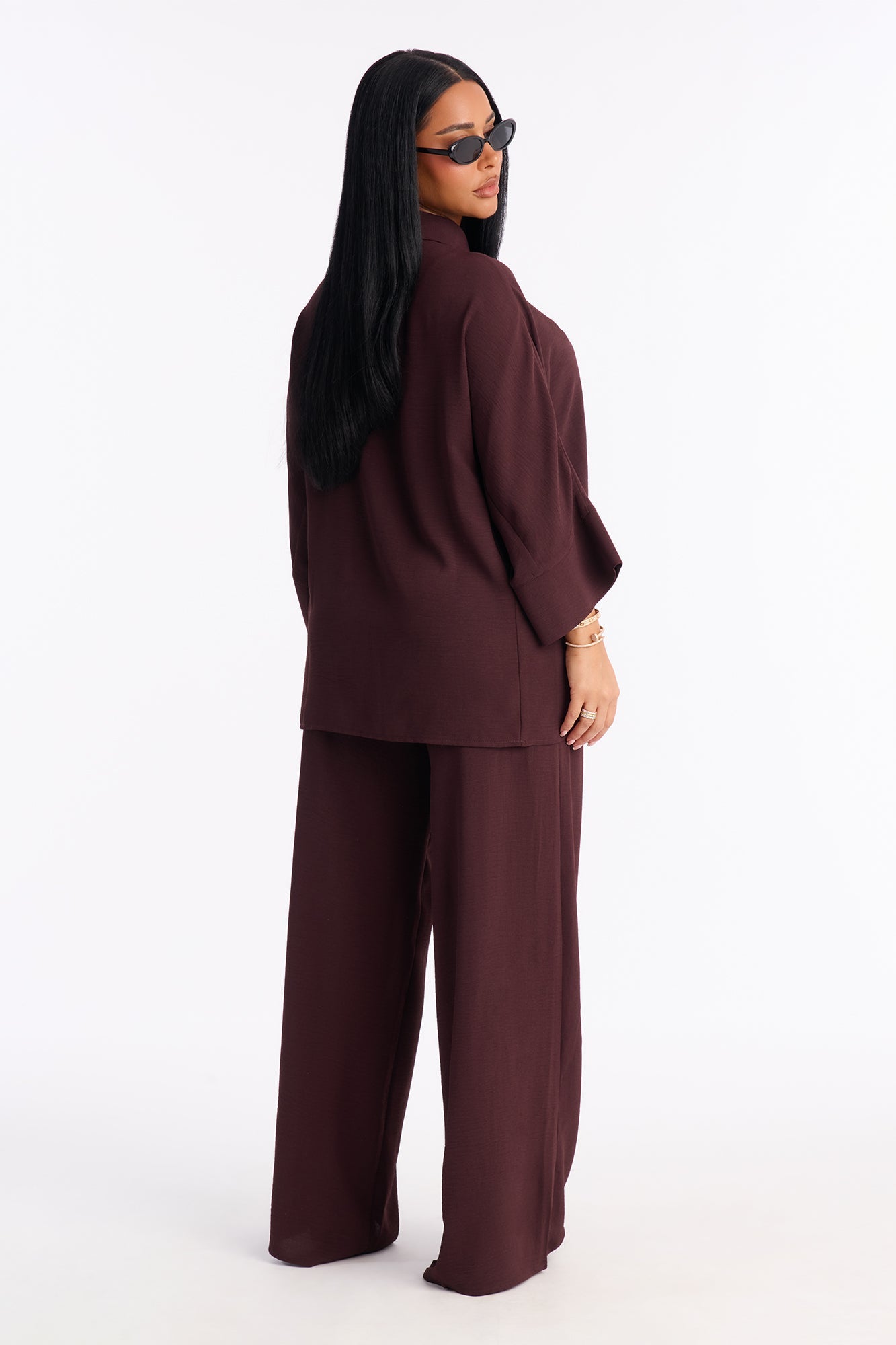 Tiana Pant Set - Chocolate
