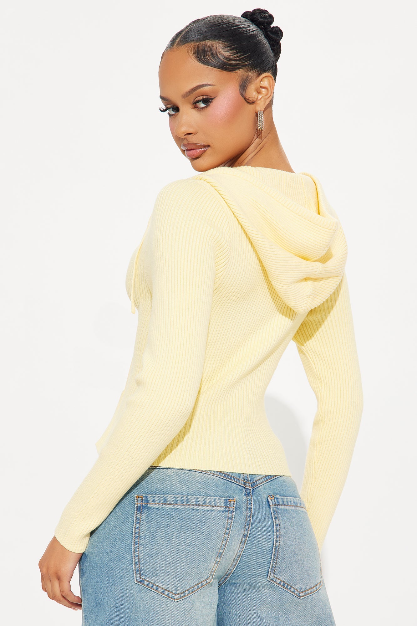 The Cutest Ribbed Sweater - Yellow