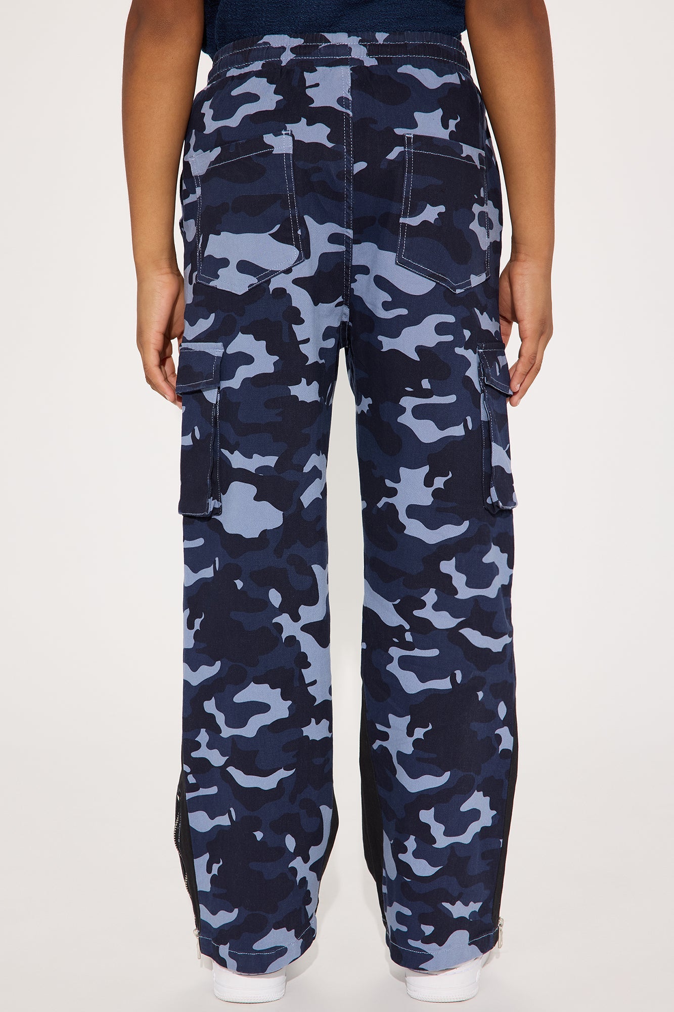 Mini Live It Up Camo Print Cargo Twill Pant - Navy/combo