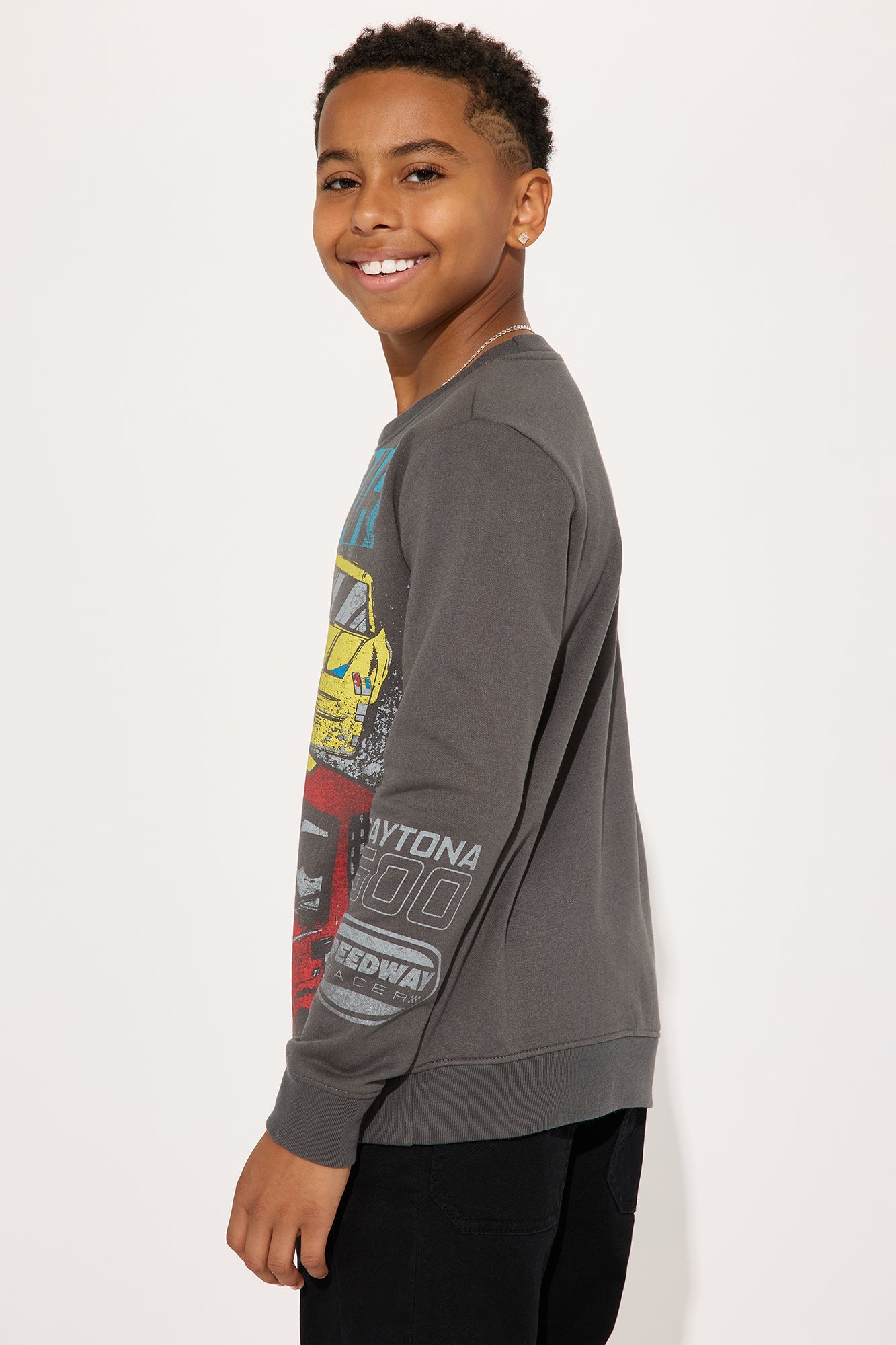 Mini NASCAR Daytona 500 Crewneck Sweater - Charcoal
