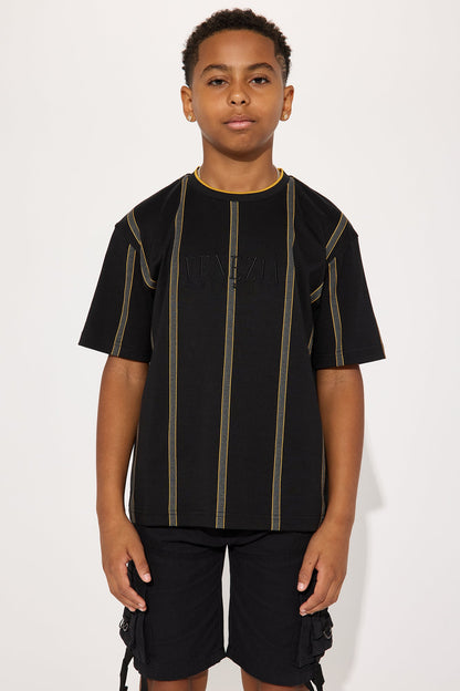 Mini My Lifestyle Striped Top - Black/combo