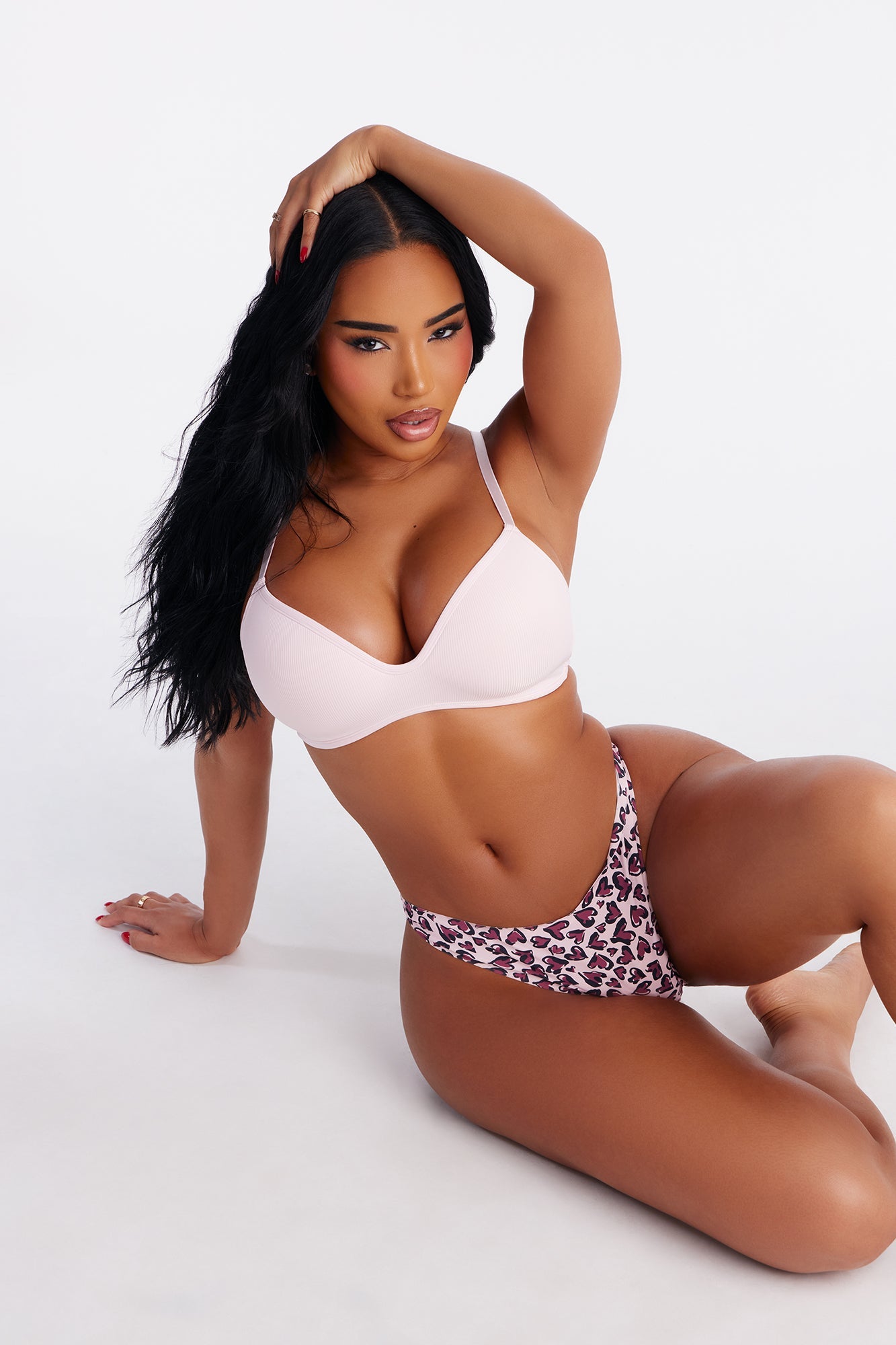 Crush On You V Front Thong Panty - Pink/combo