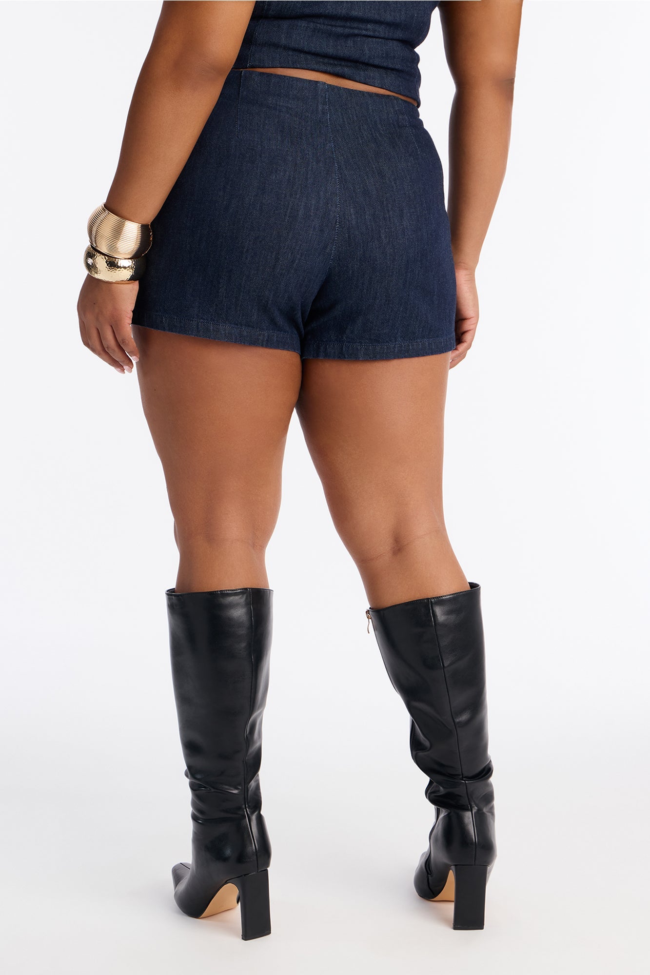 Ashtin Denim Mini Skort - Indigo