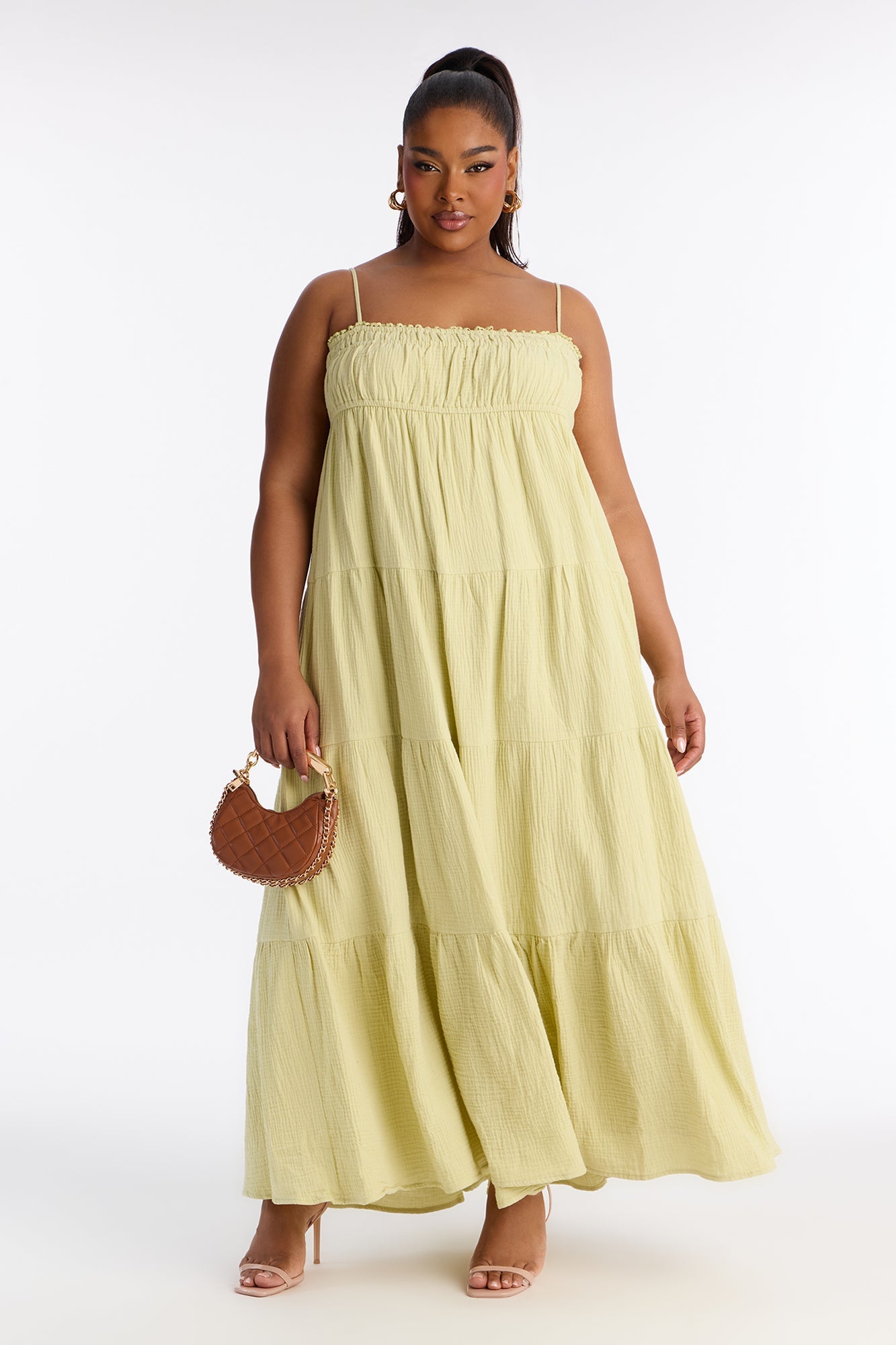 Heidi Flowy Maxi Dress - Sage