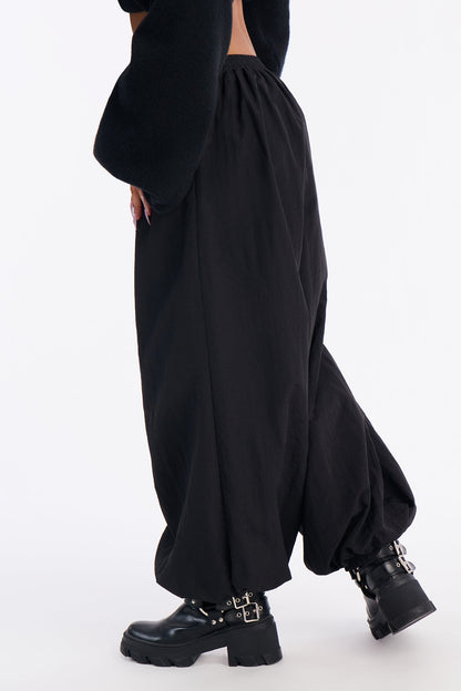 Serafina Windbreaker Low Rise Jogger Pant 28″ - Black