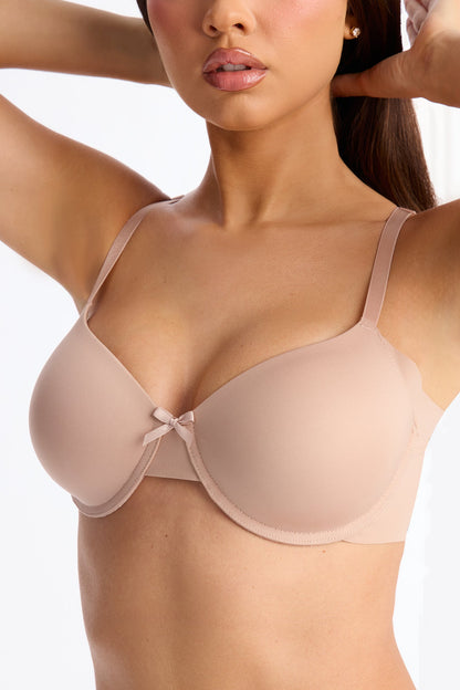 Flawless Fit Lightly Padded Structured Underarm Smoothing Bra - Rose