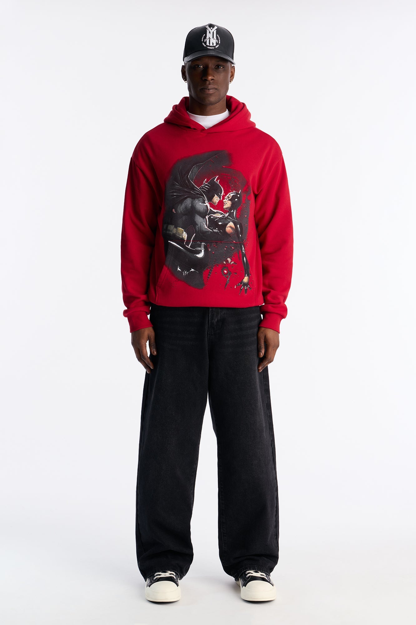 DC Batman Catwoman Romance Hoodie - Red