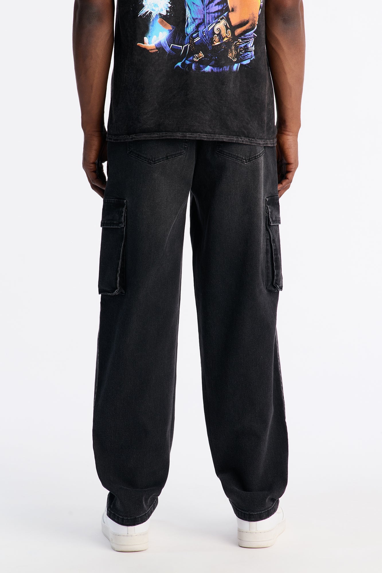 Your Everyday Relaxed Cargo Jean - Black Wash
