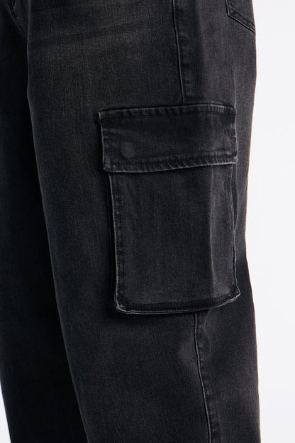 Your Everyday Relaxed Cargo Jean - Black Wash
