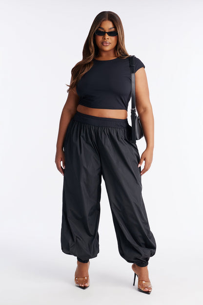 Drift Mode Windbreaker Pant Set - Black