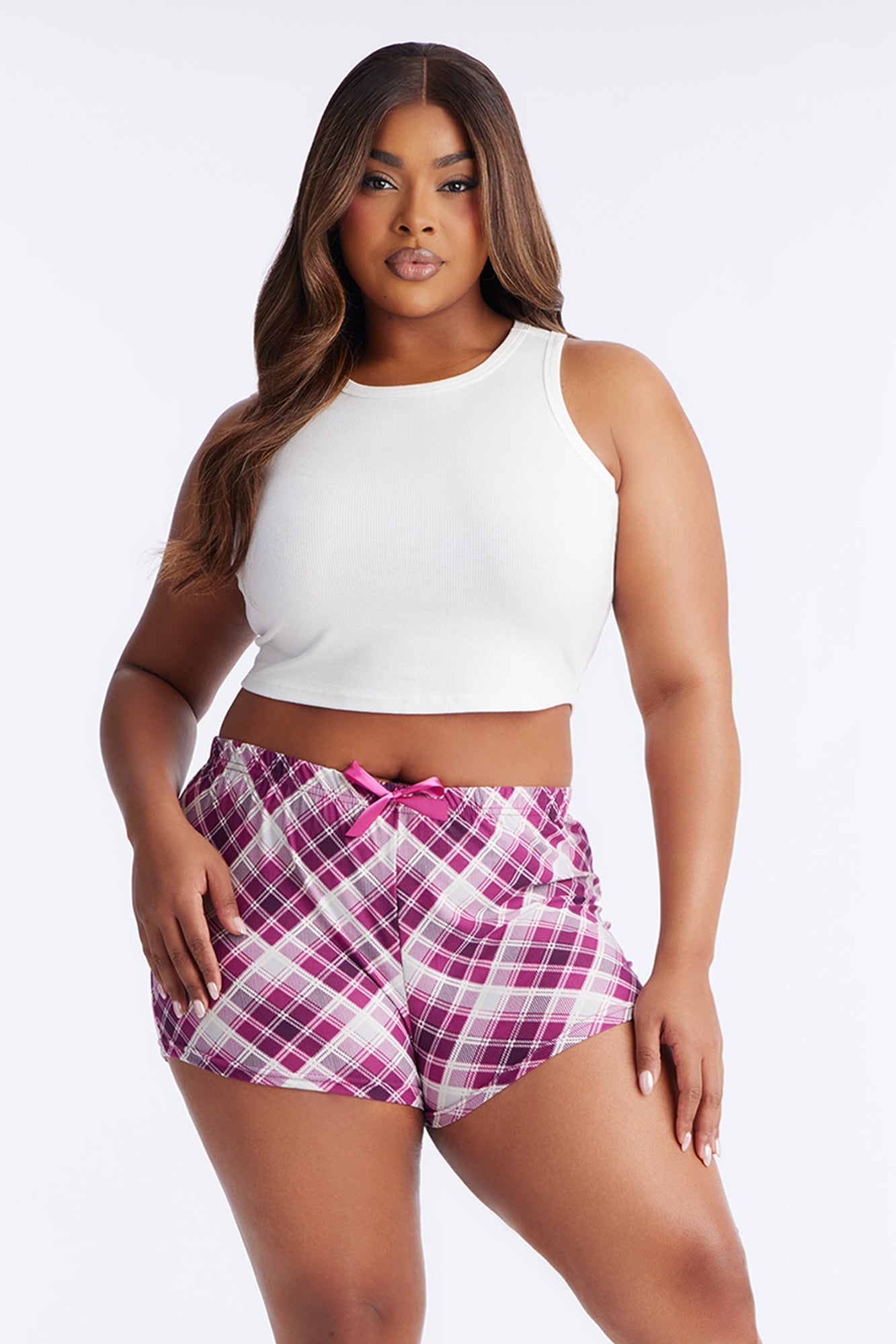 Love Snoozing PJ Shorts - Burgundy