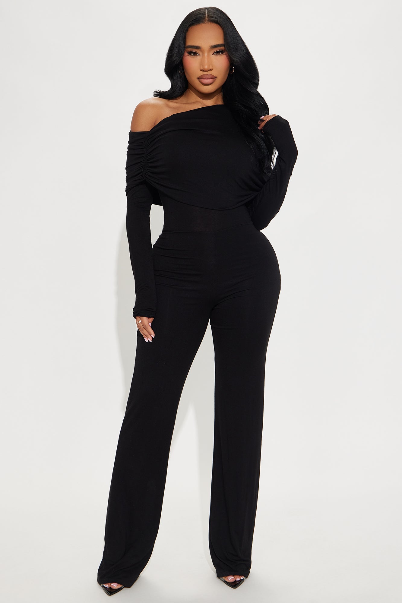 Getting To Know You Jumpsuit - Black